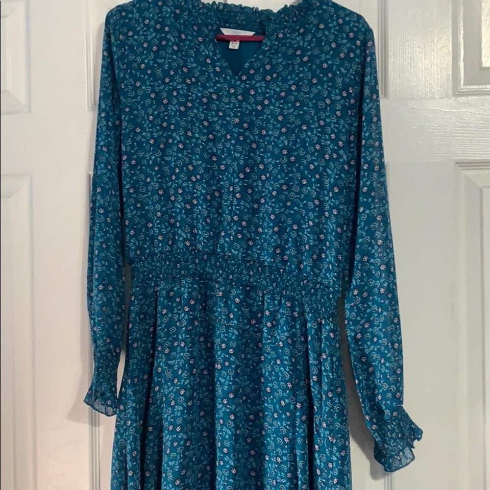 pretty blue dress!